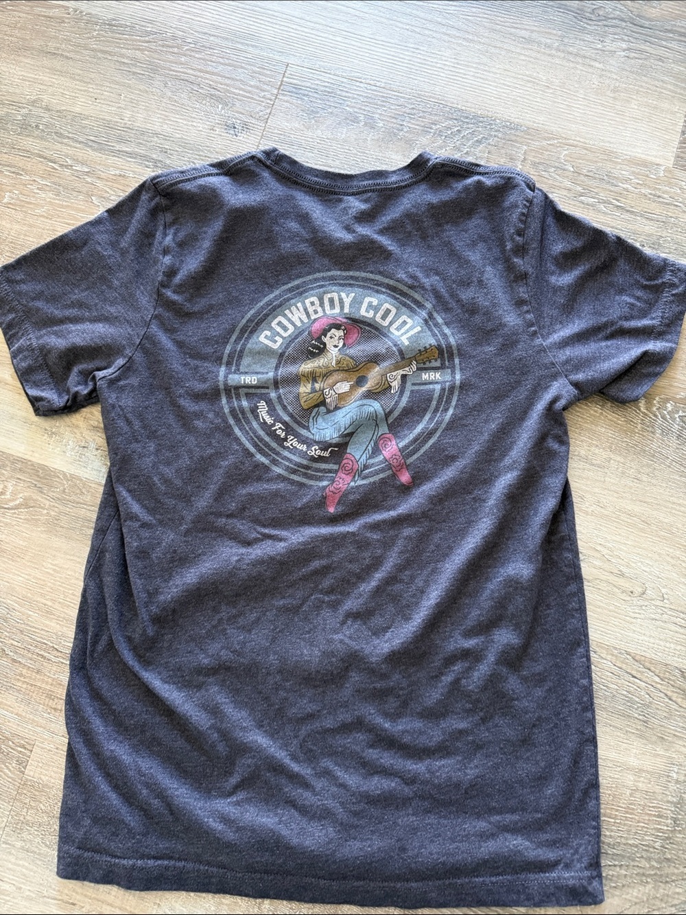 Cowboy Cool Graphic Short Sleeve Tee - Navy